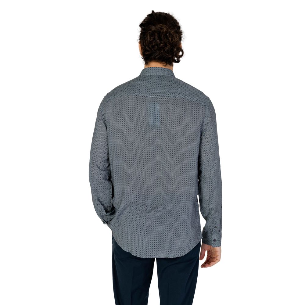Armani Exchange – Graues Viskosehemd