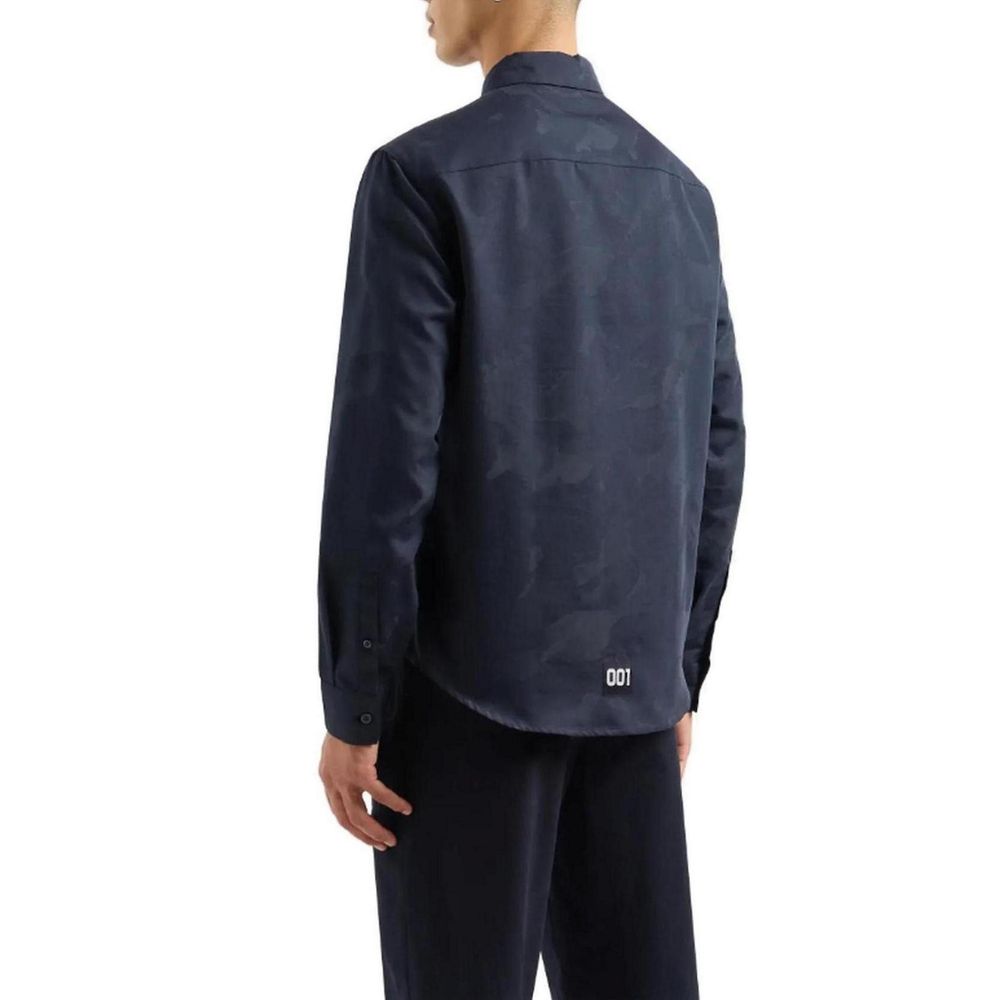 Blaues Baumwollhemd von Armani Exchange