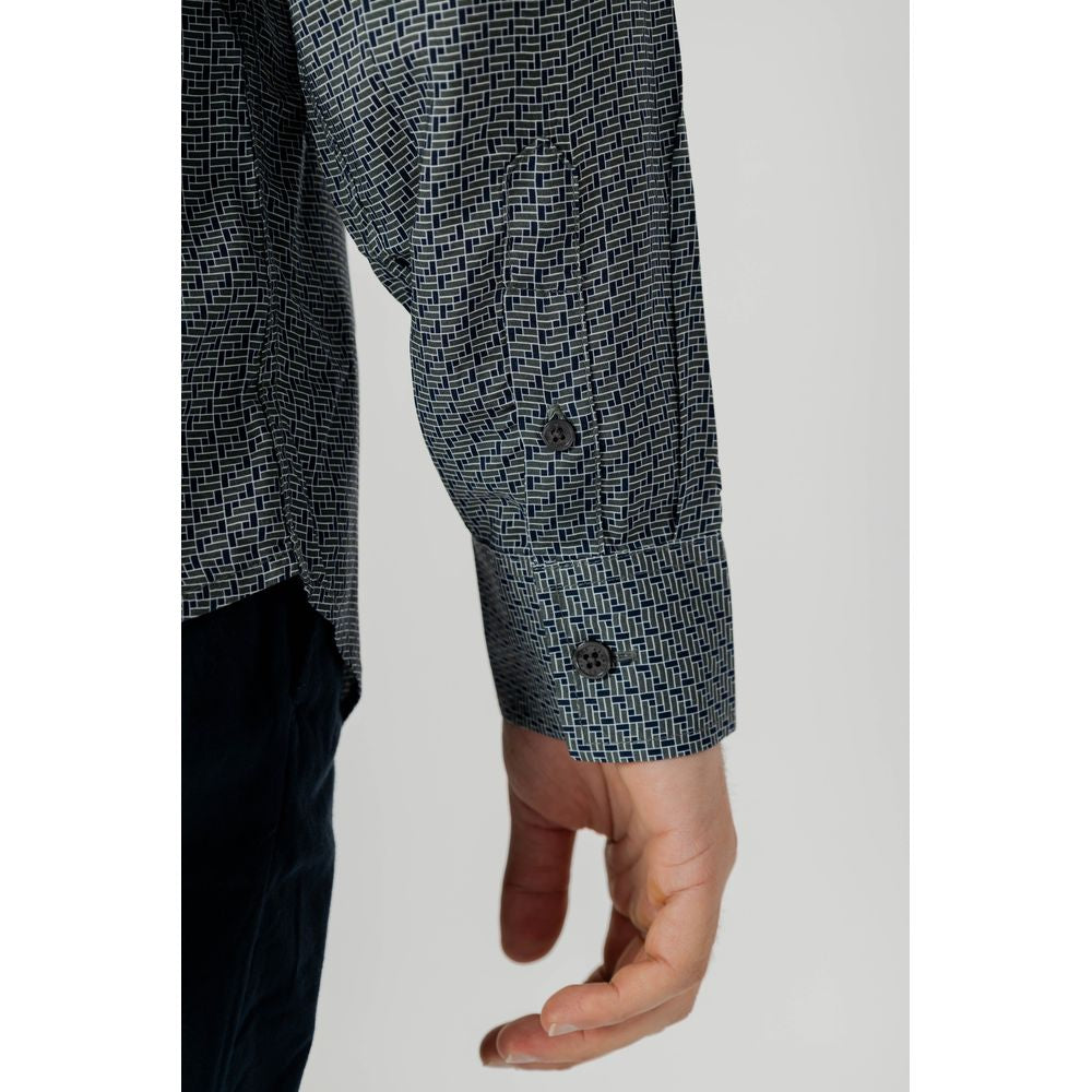 Armani Exchange – Graues Viskosehemd