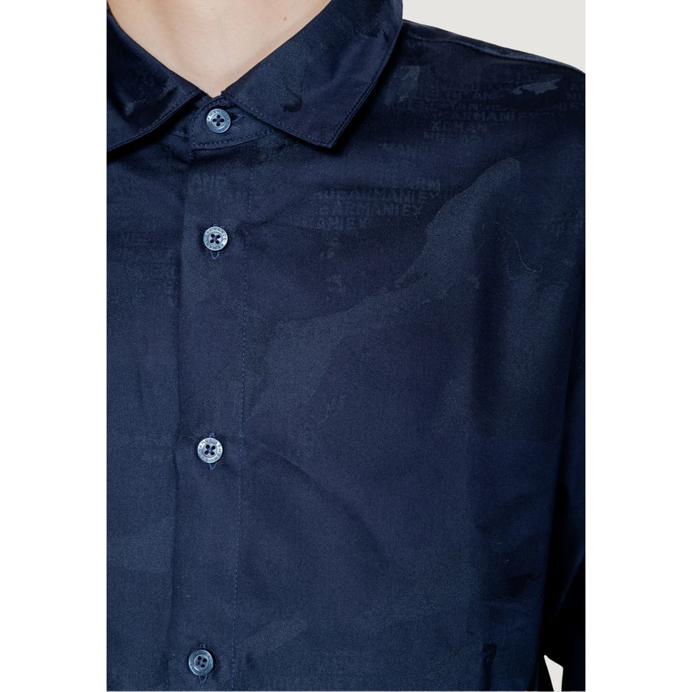 Blaues Baumwollhemd von Armani Exchange