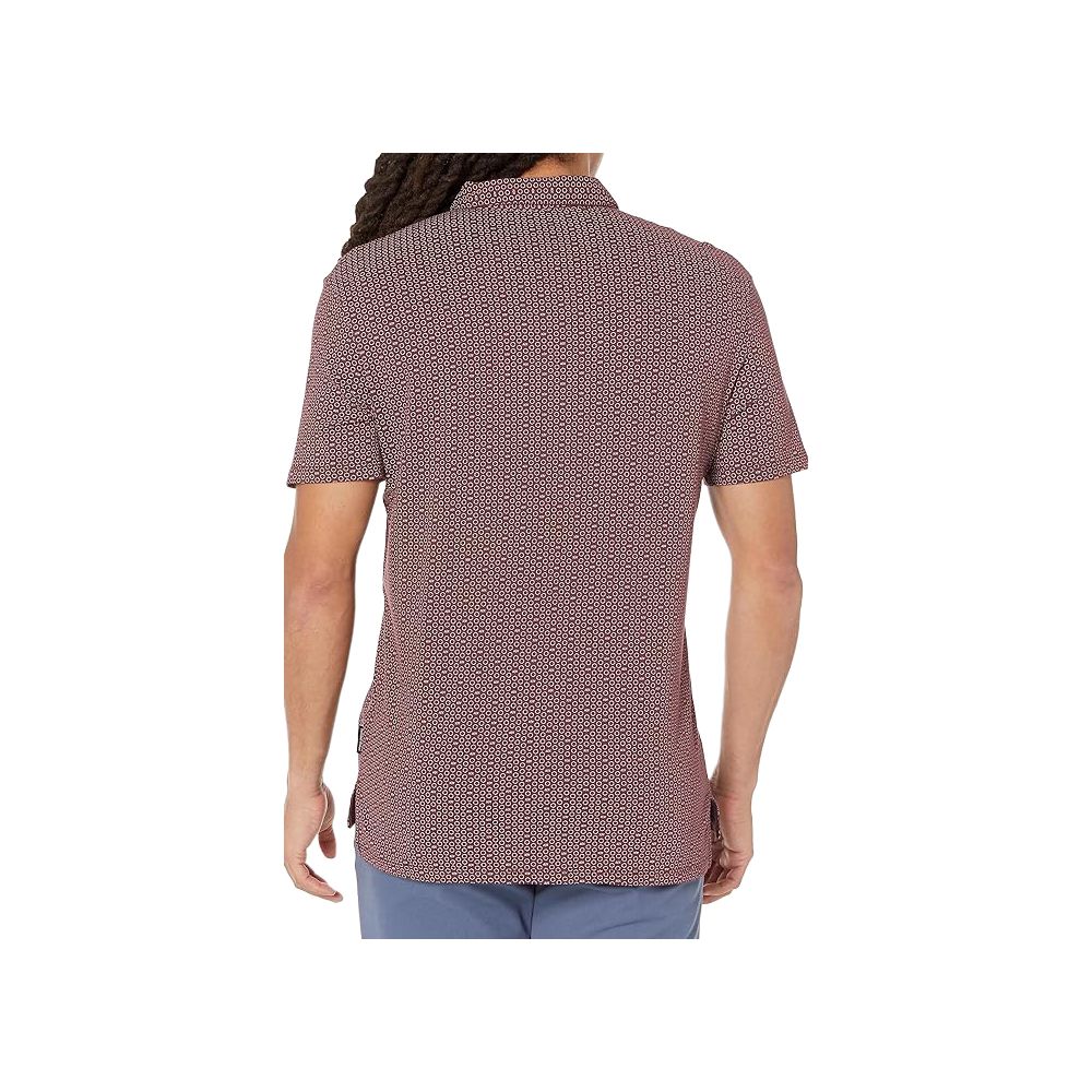Tricou polo Armani Exchange din bumbac Bordeaux
