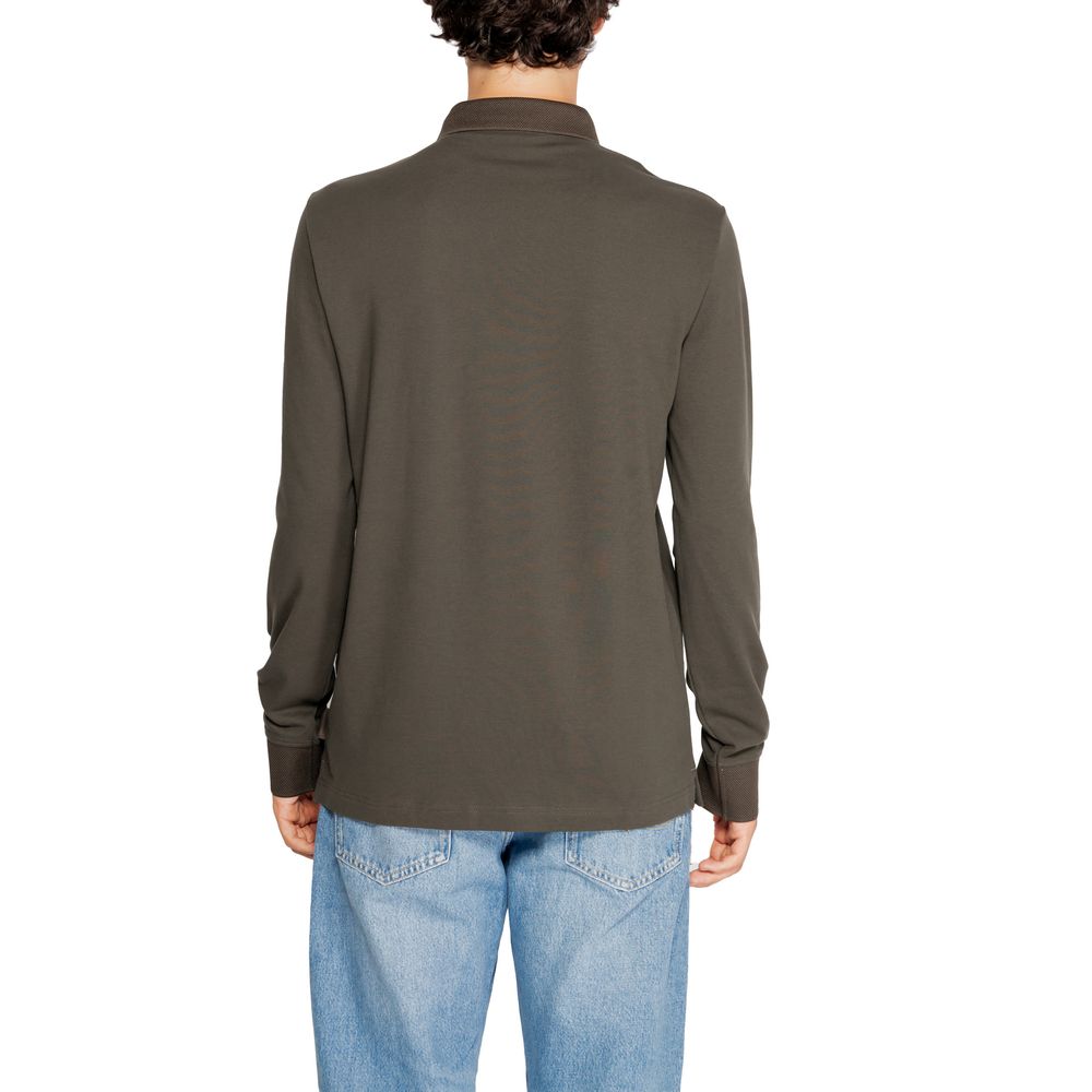 Tricou Armani Exchange verde din bumbac