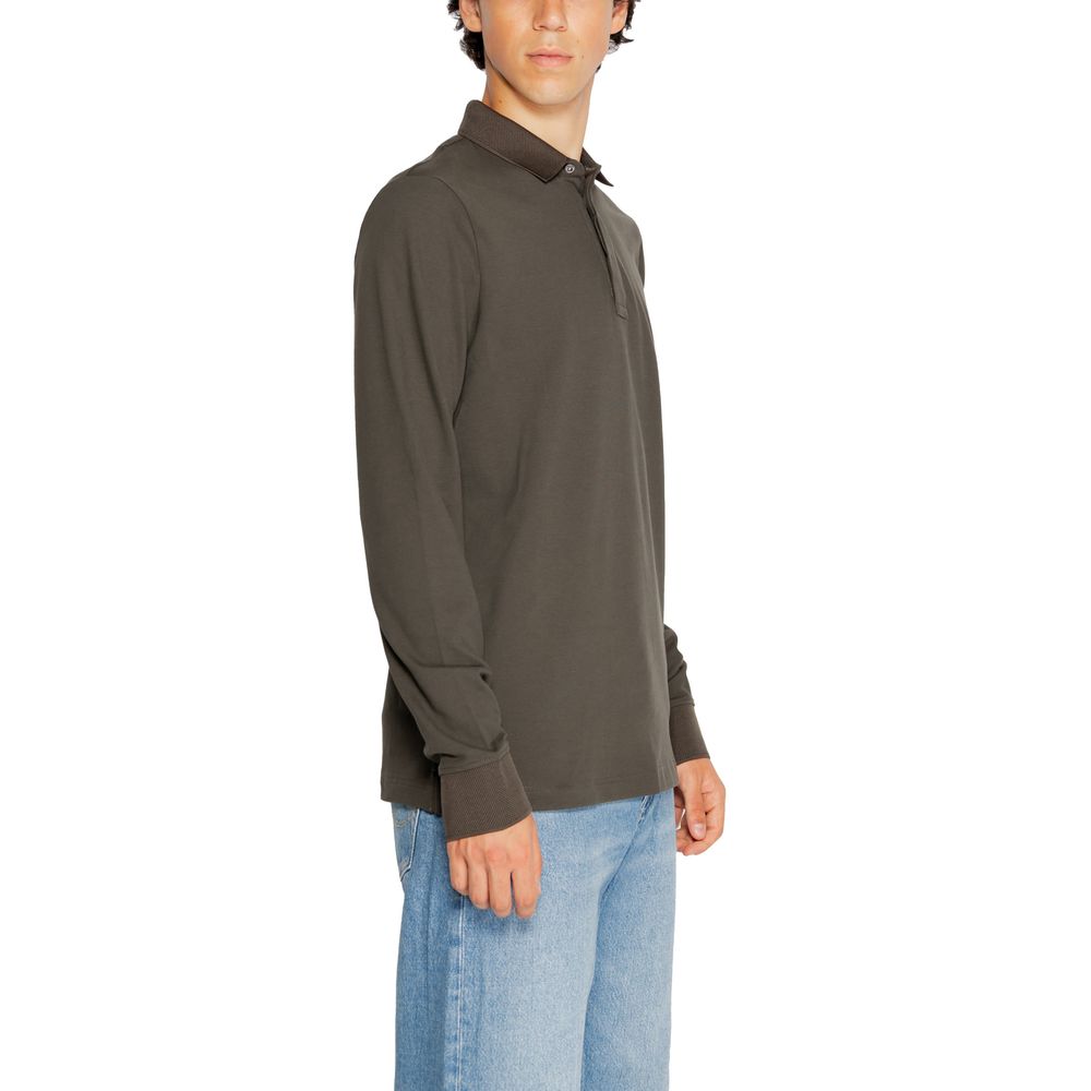 Tricou Armani Exchange verde din bumbac