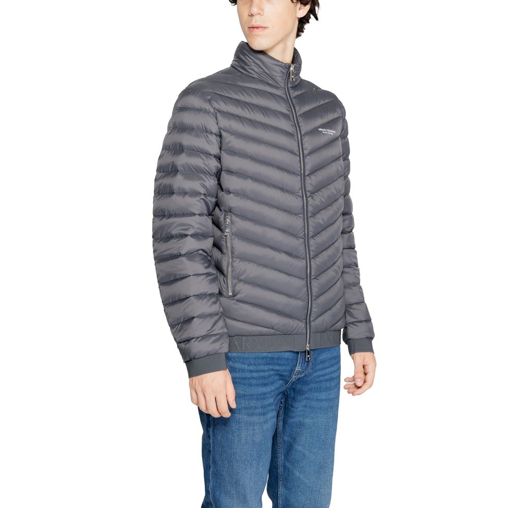 Armani Exchange Graue Polyesterjacken und -mäntel