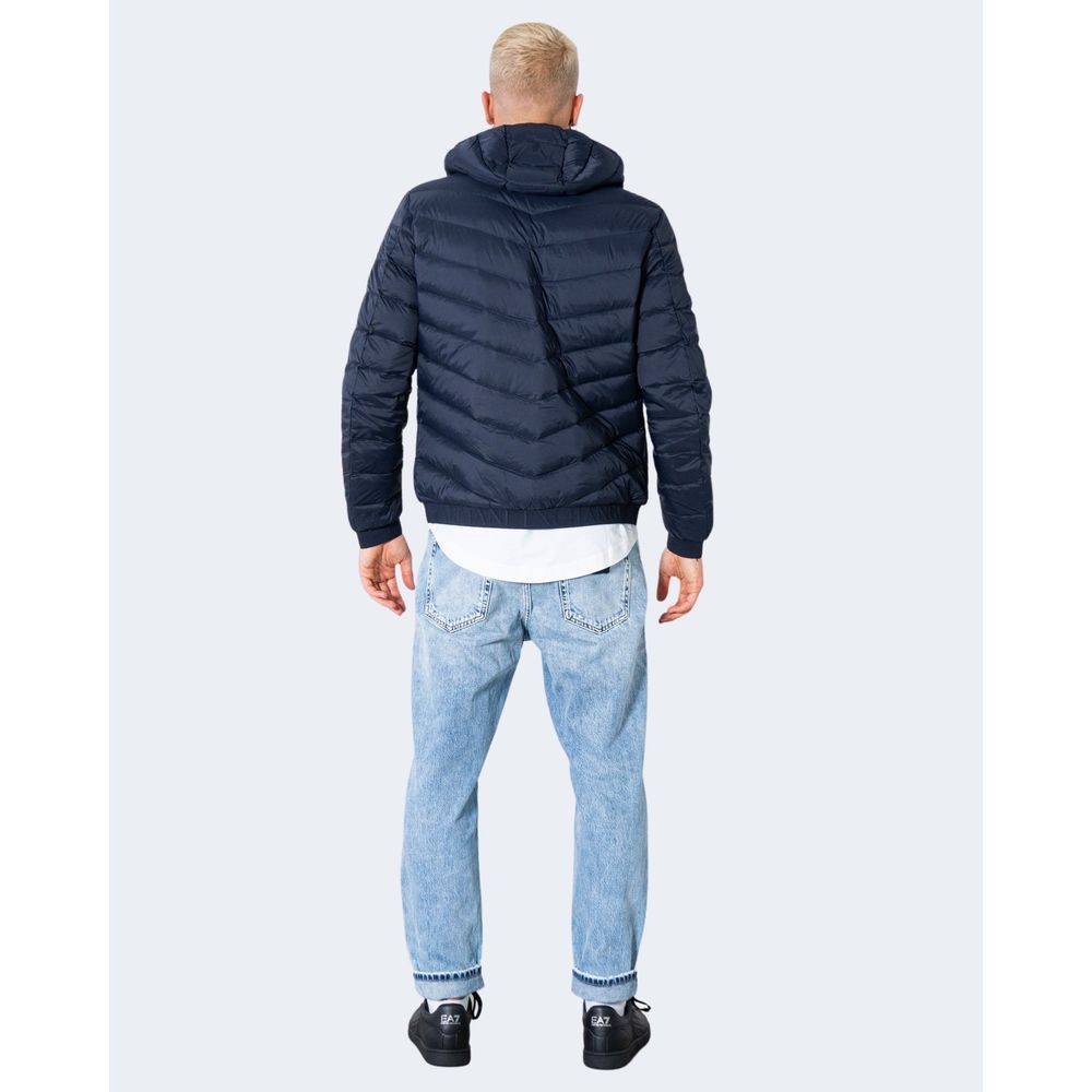 Jachete și palton Armani Exchange din poliester albastru