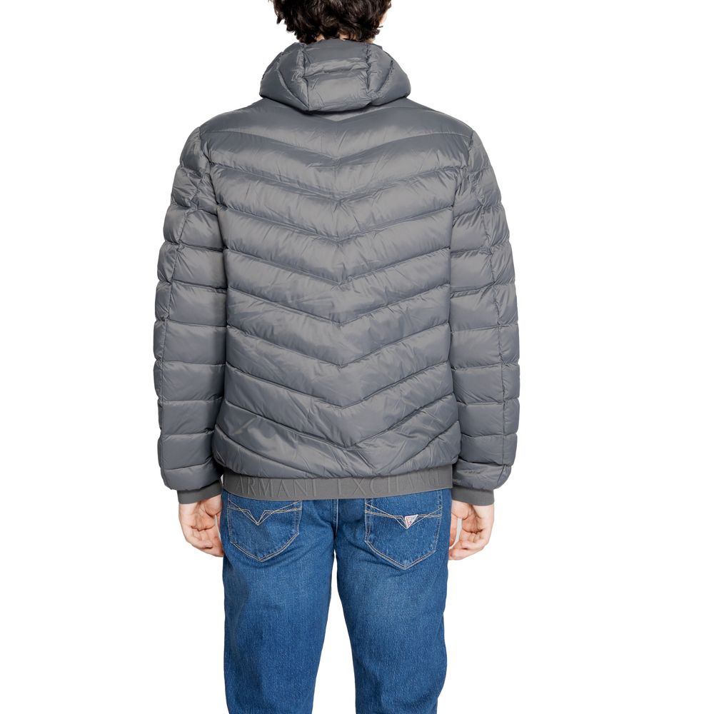 Armani Exchange – Graue Polyesterjacke