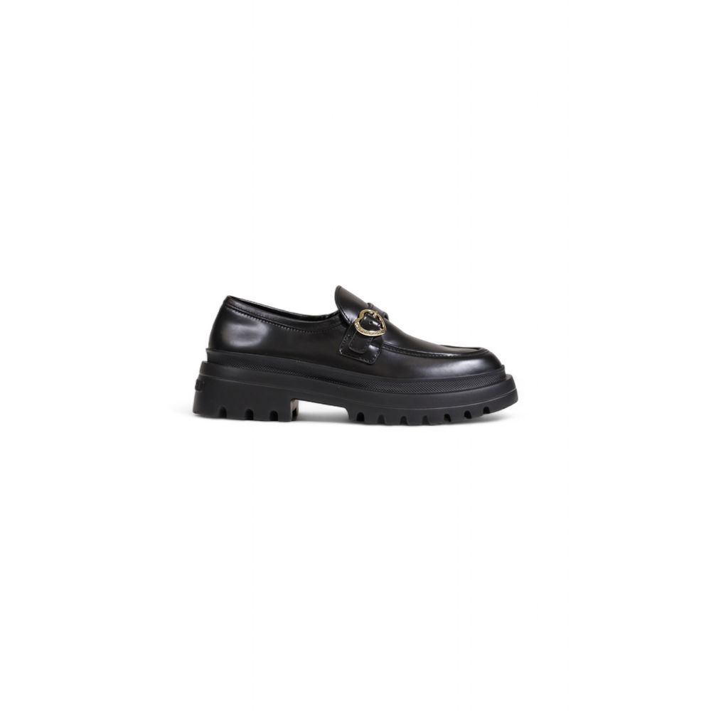 Love Moschino – Flache Schuhe aus Polyethylen in Schwarz