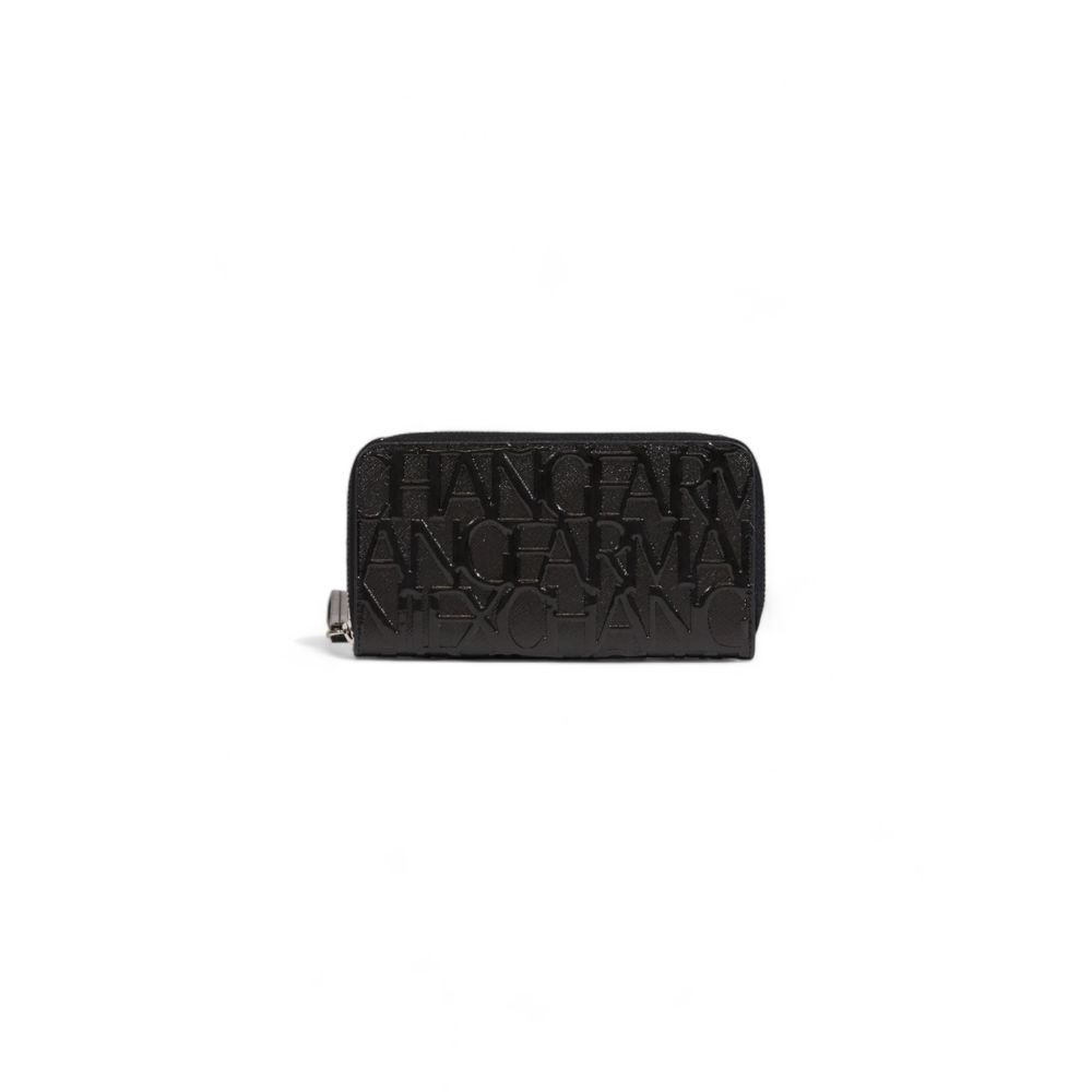 Armani Exchange Schwarze Polyester-Geldbörse