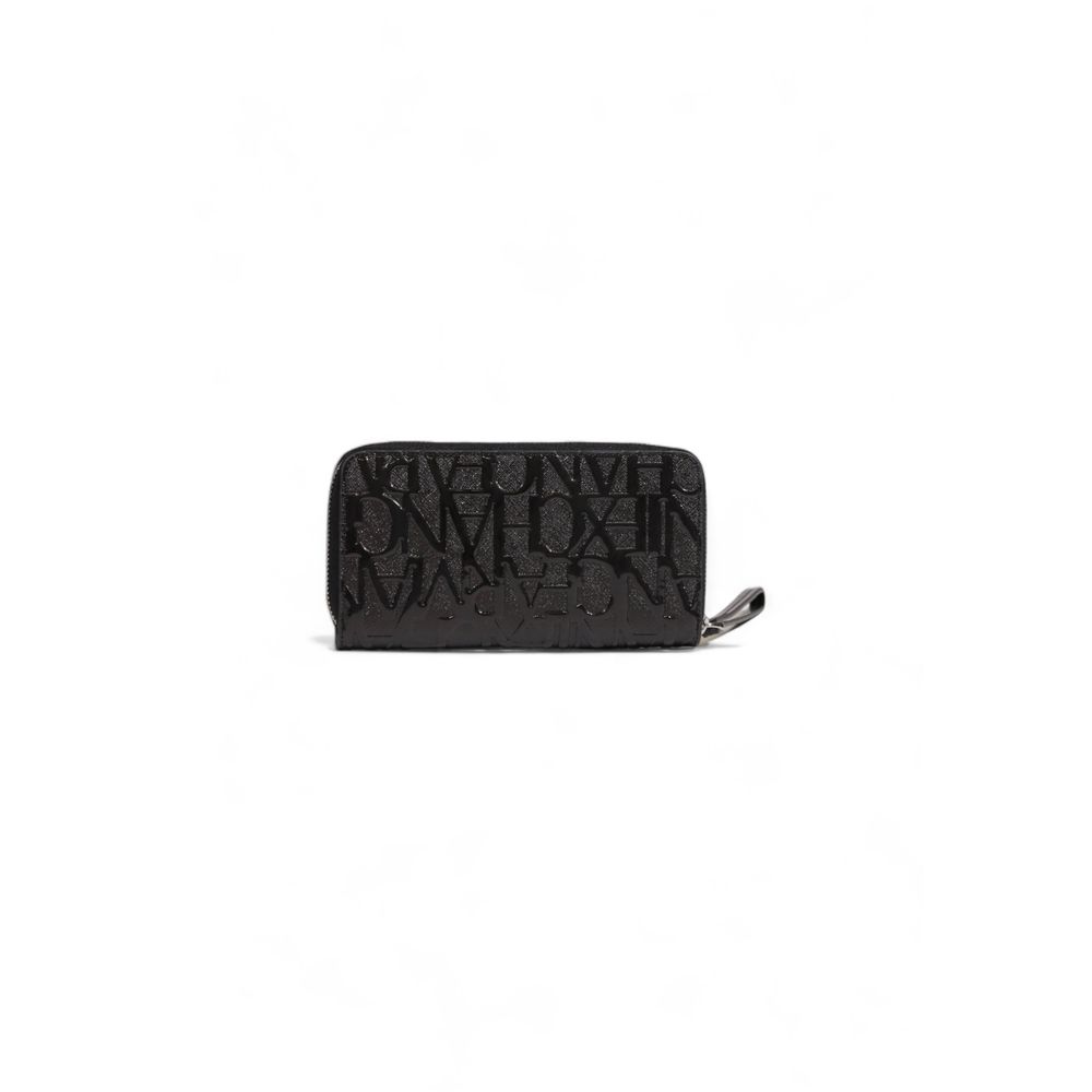 Armani Exchange Schwarze Polyester-Geldbörse