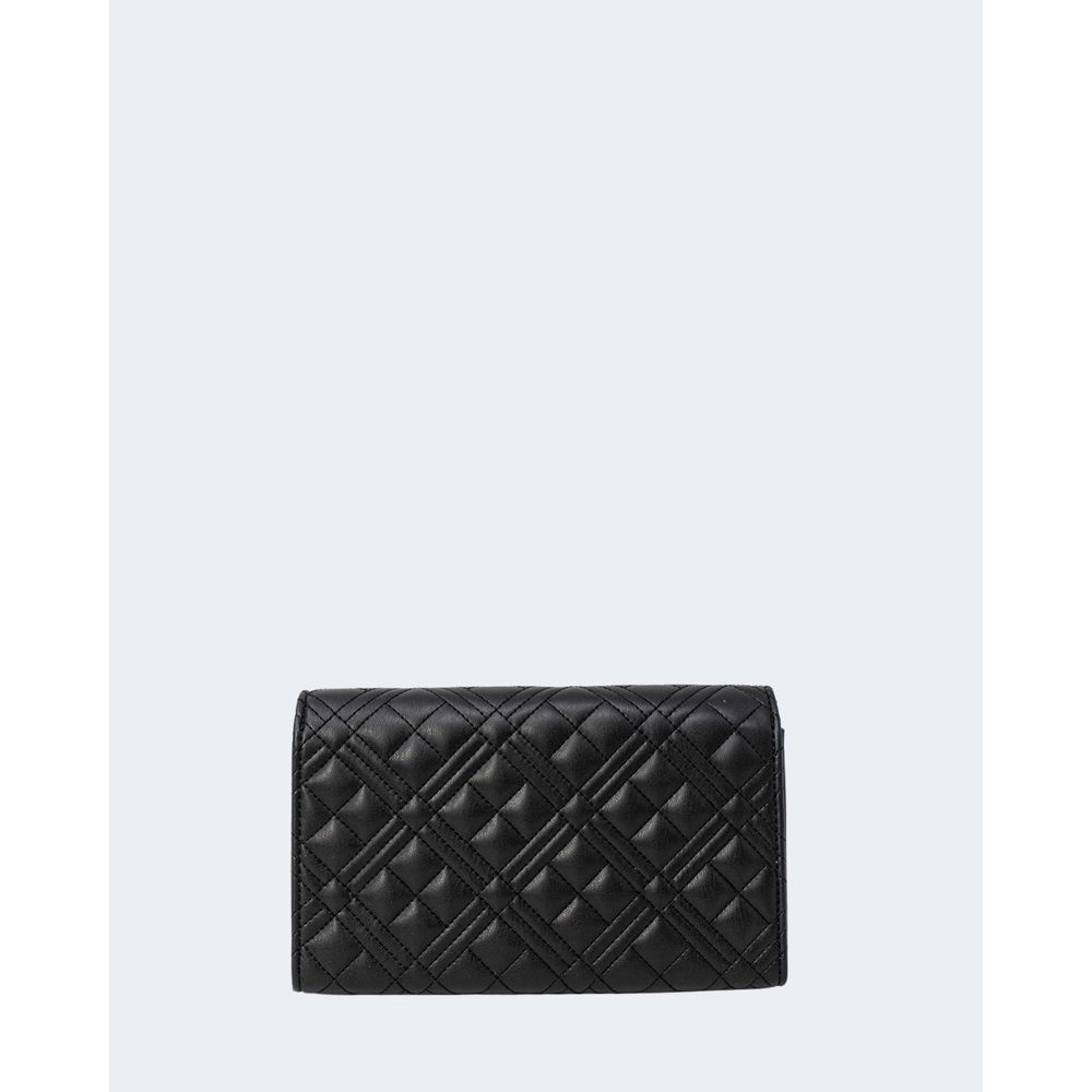 Geantă de mână Love Moschino neagră din polietilenă