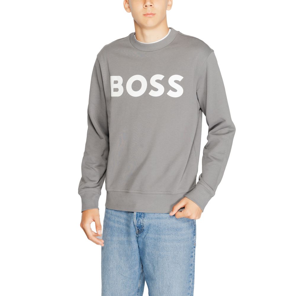 Hugo Boss Graues Baumwoll-Sweatshirt