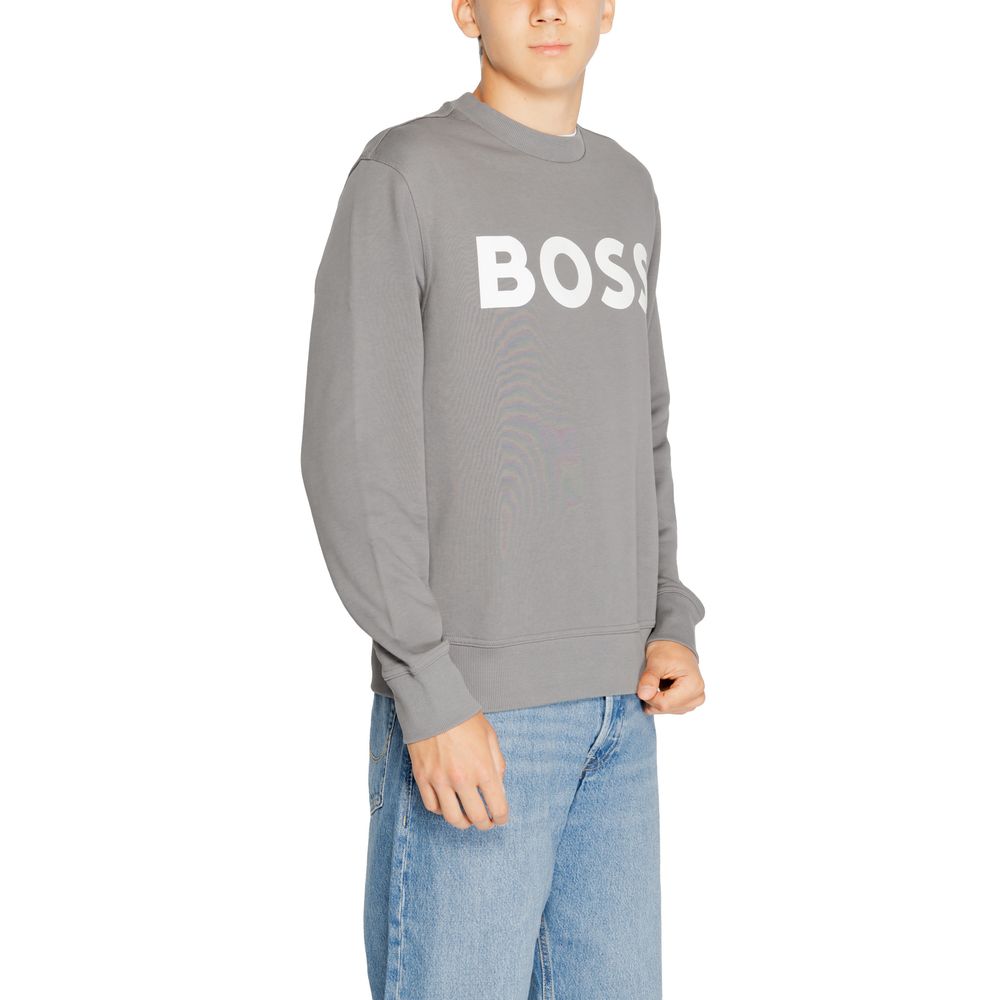 Hugo Boss Graues Baumwoll-Sweatshirt