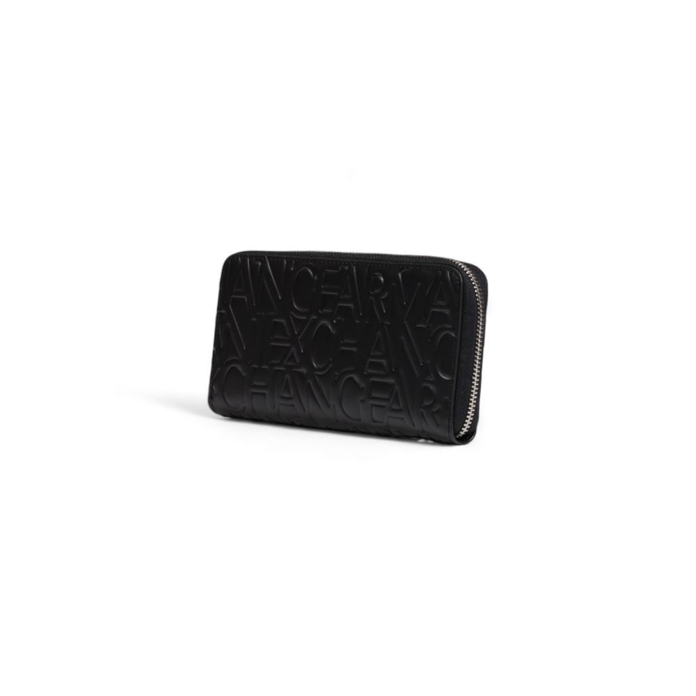 Portofel negru din polietilenă Armani Exchange