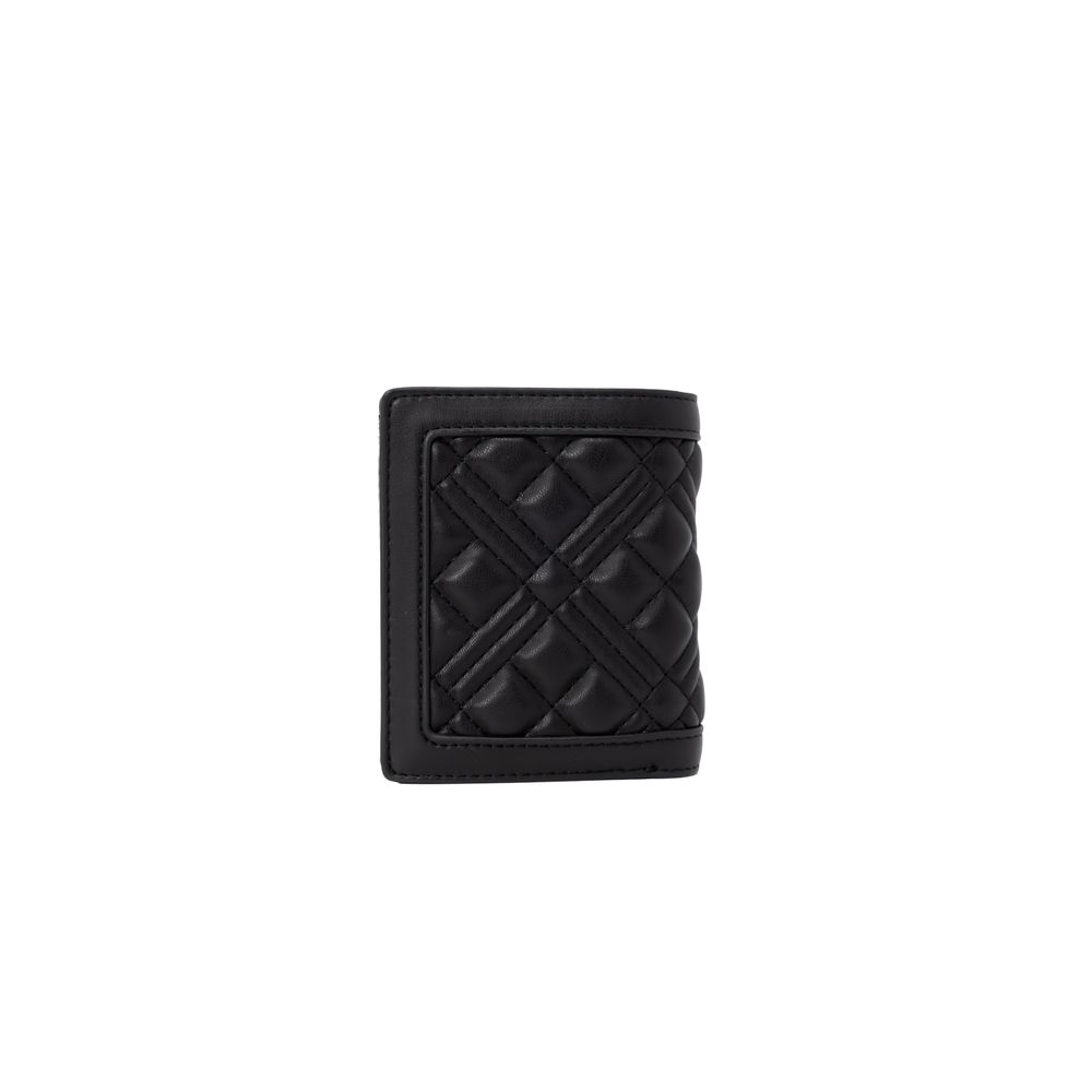 Portofel negru din polietilenă Love Moschino