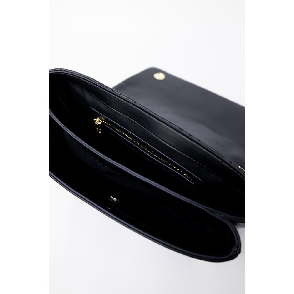 Geantă de mână Love Moschino aurie din polietilenă