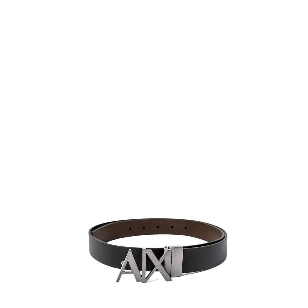 Armani Exchange – Schwarzer Ledergürtel