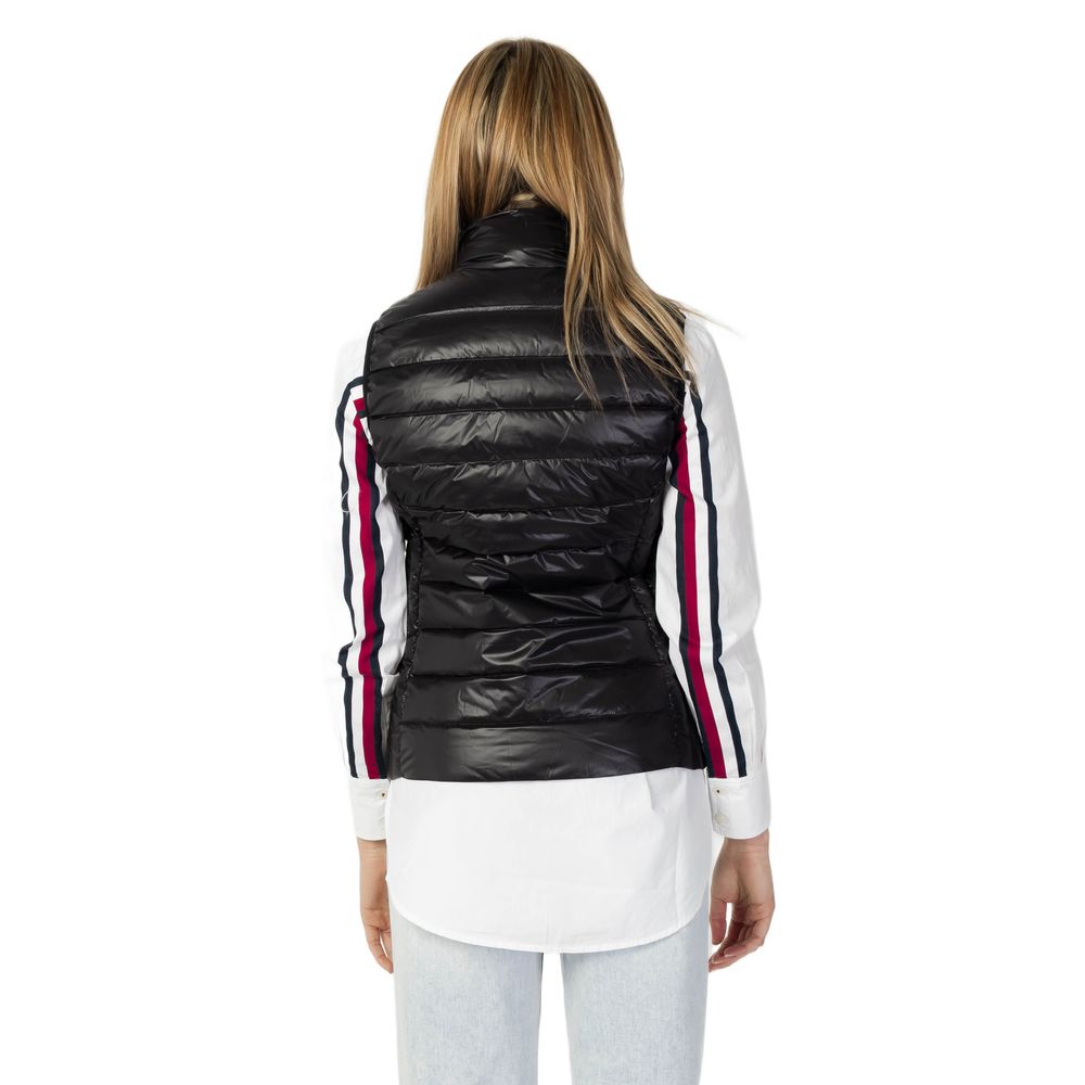 Armani Exchange – Schwarze ärmellose Jacke aus Polyester