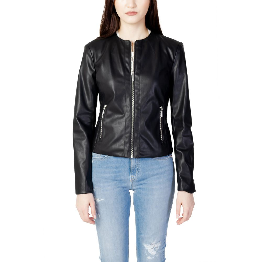 Armani Exchange Schwarze Polyesterjacken und -mäntel