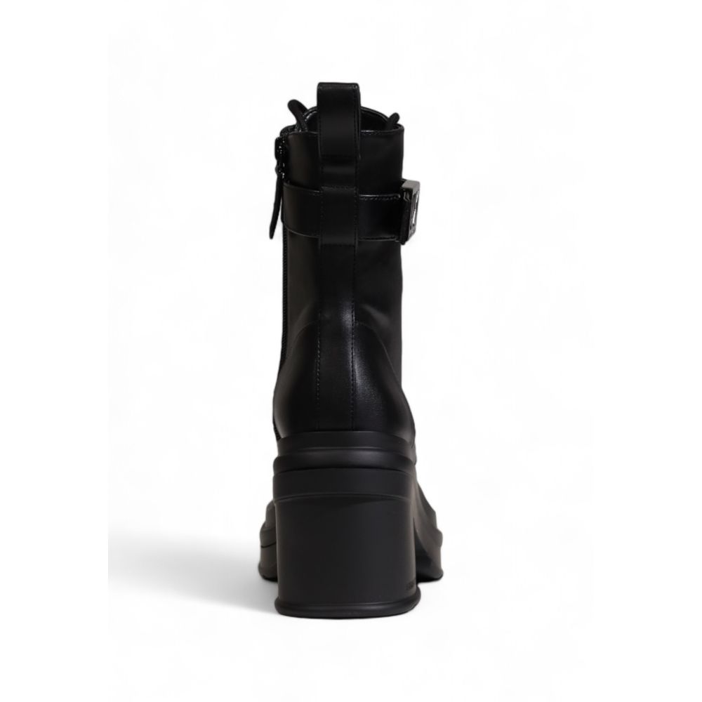 Armani Exchange – Schwarzer Polyesterstiefel