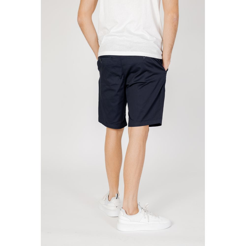 Armani Exchange Bermuda albastră din bumbac