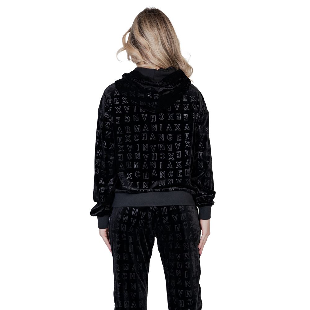 Armani Exchange – Schwarzer Polyesterpullover