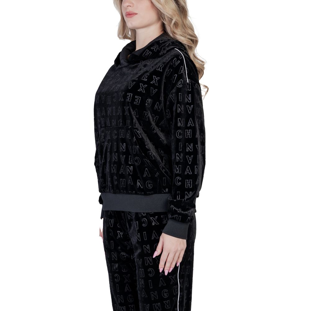 Armani Exchange – Schwarzer Polyesterpullover