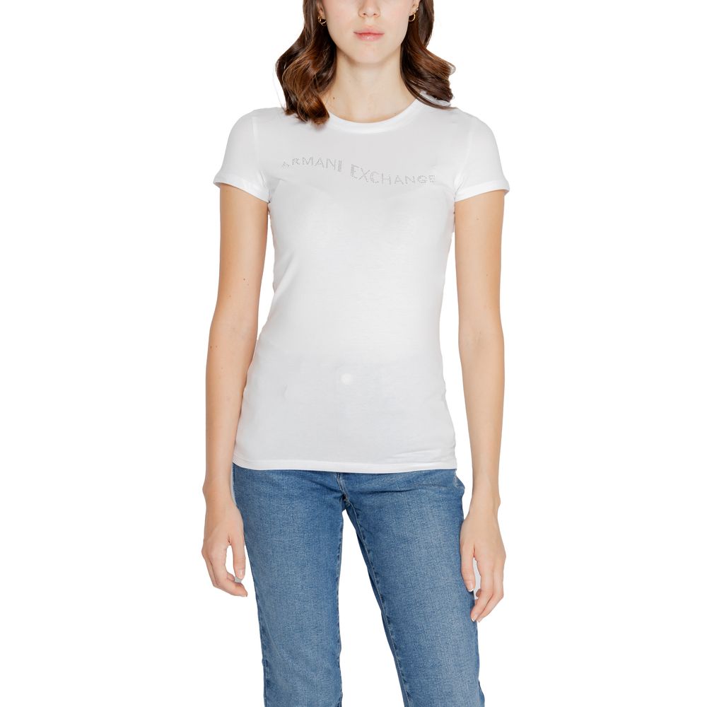 Armani Exchange Topuri și tricou din bumbac alb