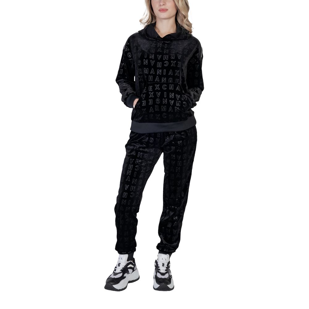 Armani Exchange – Schwarzer Polyesterpullover