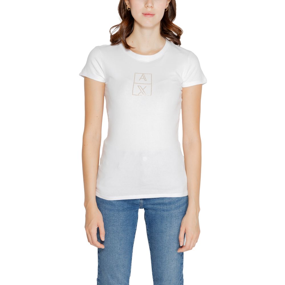 Armani Exchange Topuri și tricou din bumbac alb