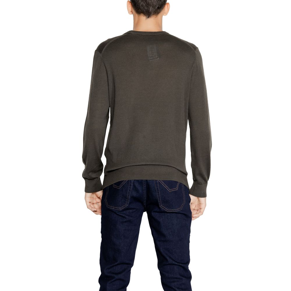Pulover verde din lână Armani Exchange