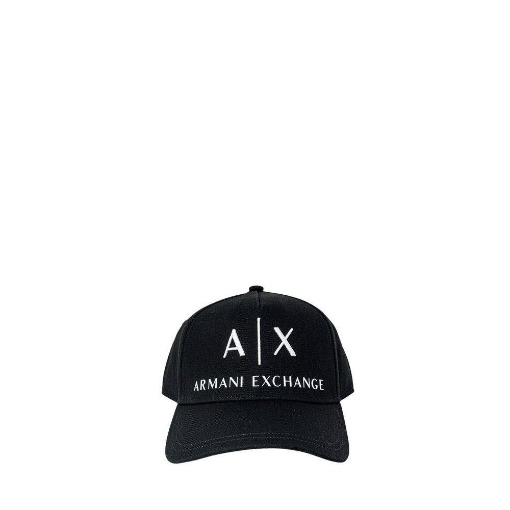 Armani Exchange Schwarze Hüte und Mützen aus Baumwolle