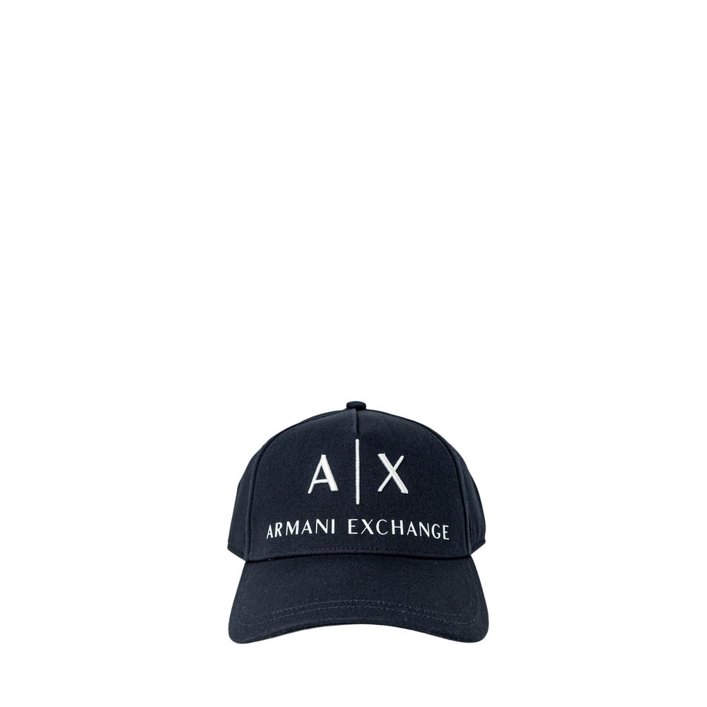 Armani Exchange Blaue Hüte und Mützen aus Baumwolle