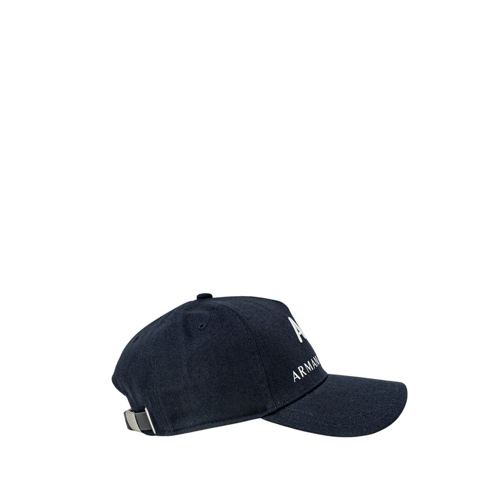 Armani Exchange Blaue Hüte und Mützen aus Baumwolle