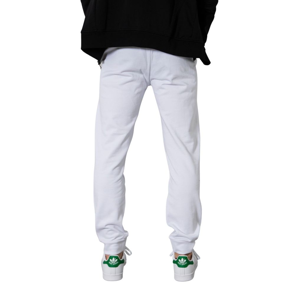 Blugi și pantaloni din bumbac alb Armani Exchange