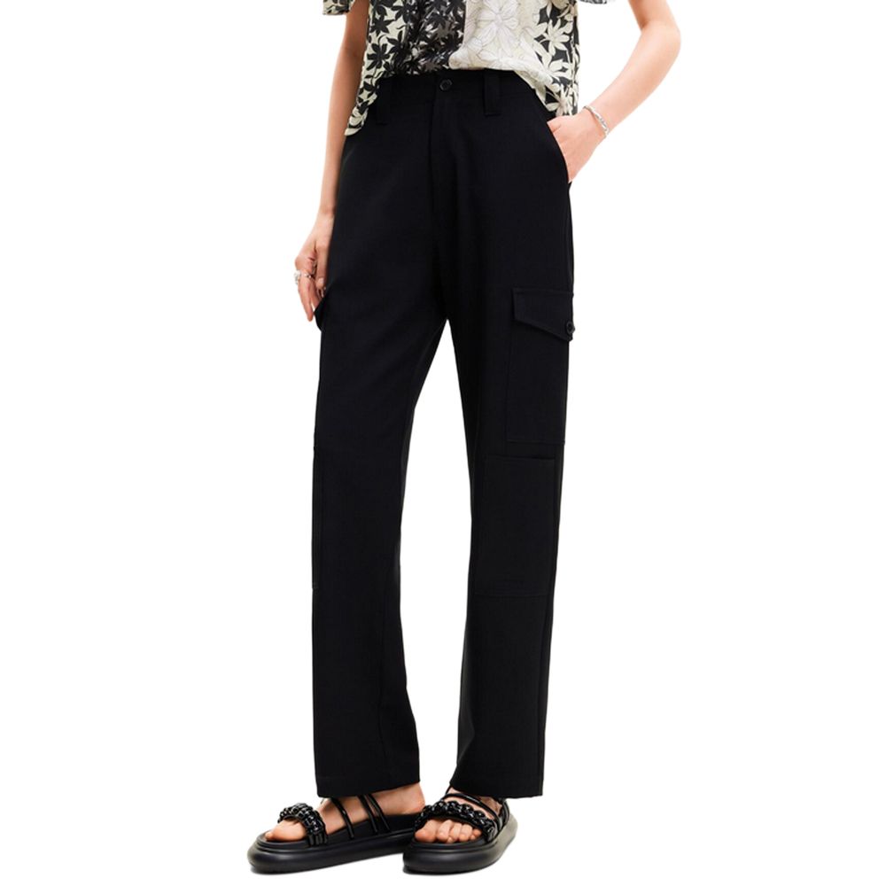 Desigual Schwarze Polyesterjeans und -hose