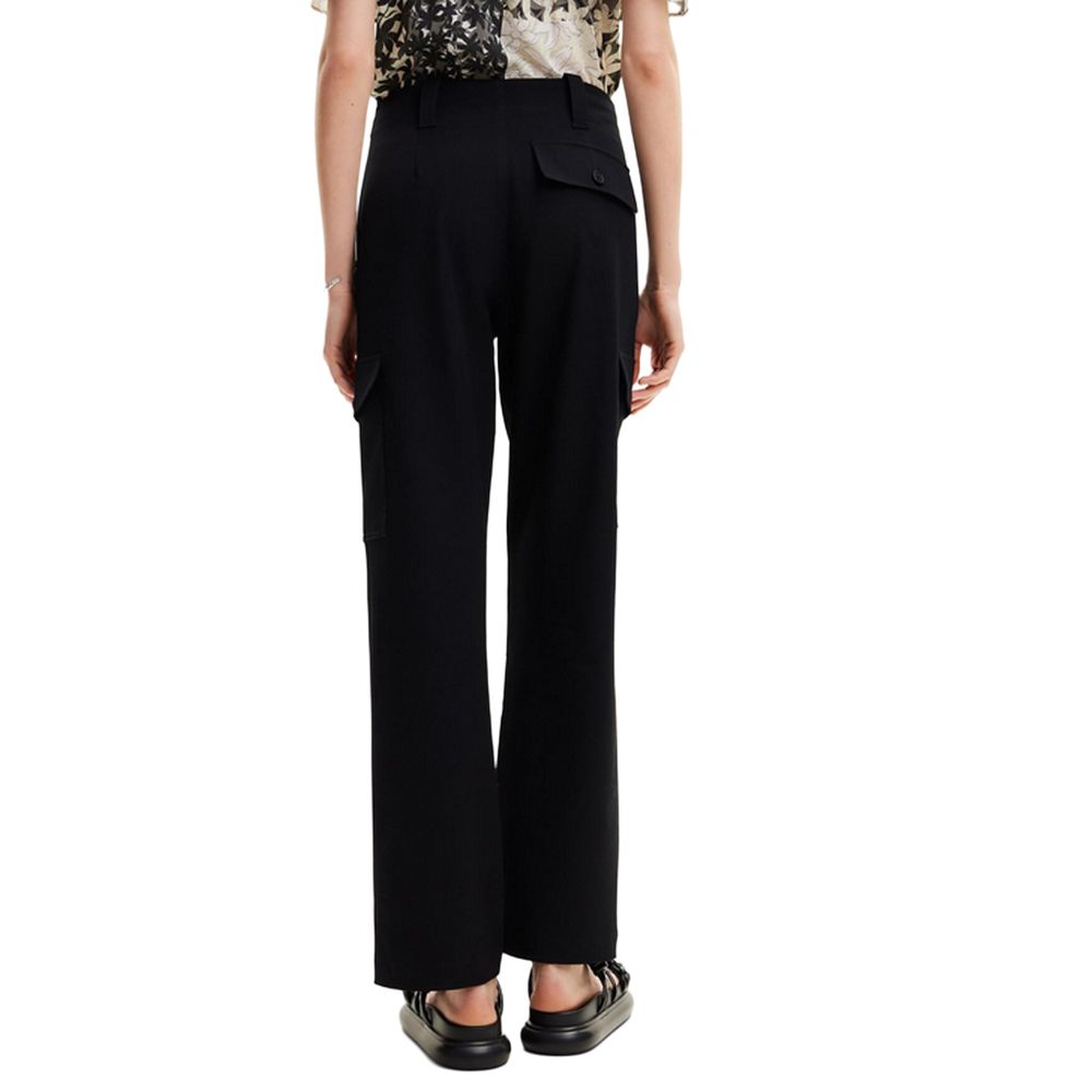 Desigual Schwarze Polyesterjeans und -hose