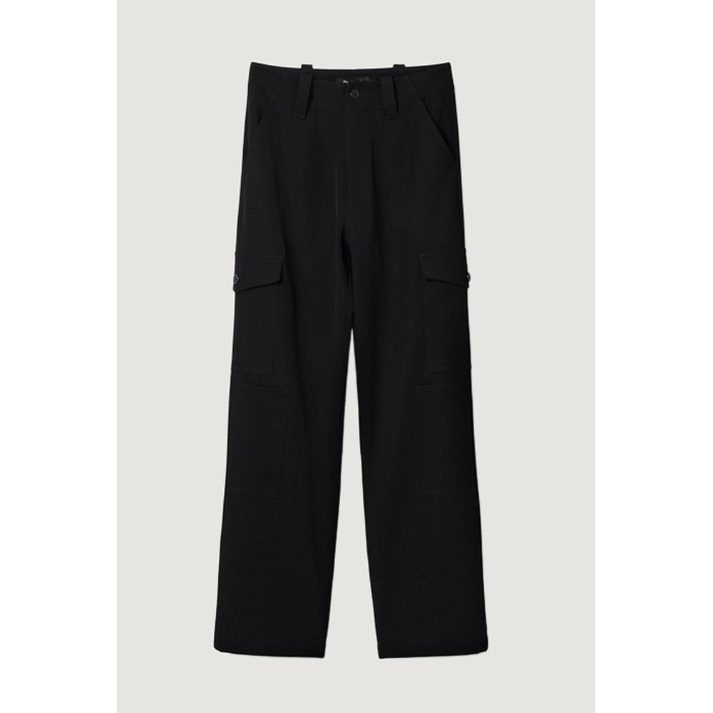 Desigual Schwarze Polyesterjeans und -hose