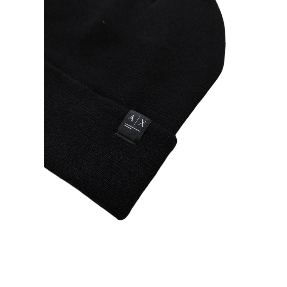 Armani Exchange Schwarze Polyesterhüte und -kappen