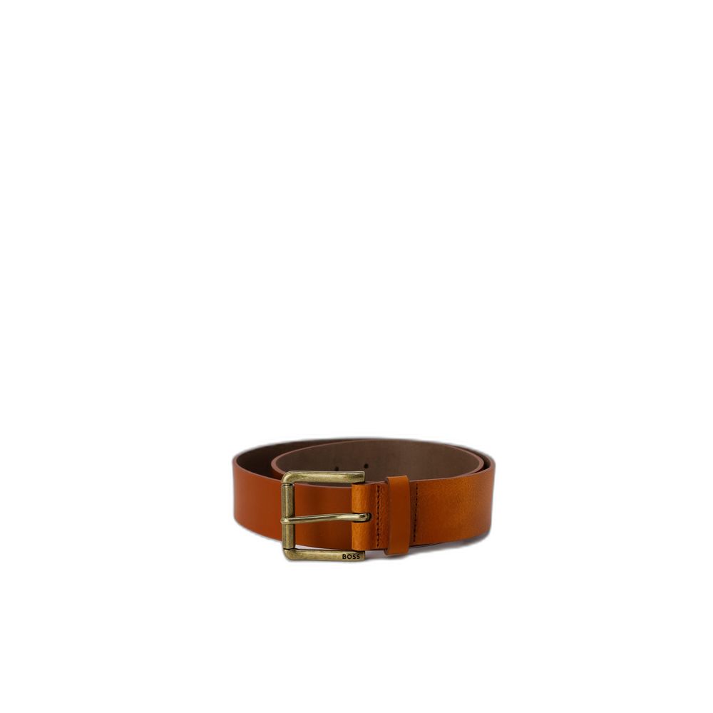 Curea din piele bej Hugo Boss