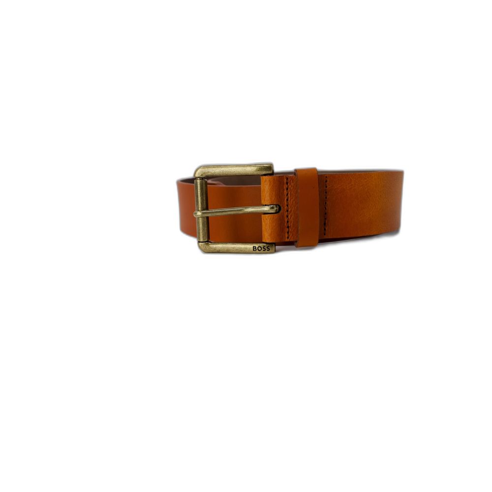 Curea din piele bej Hugo Boss