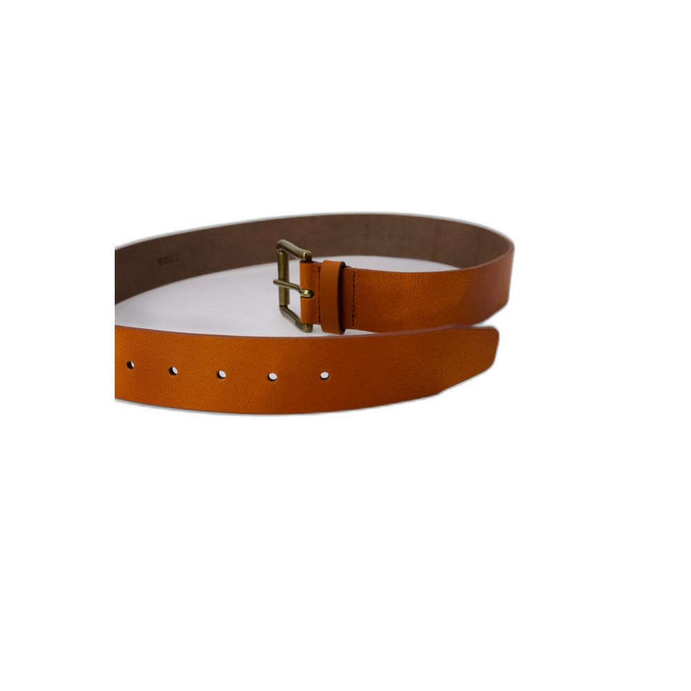 Curea din piele bej Hugo Boss