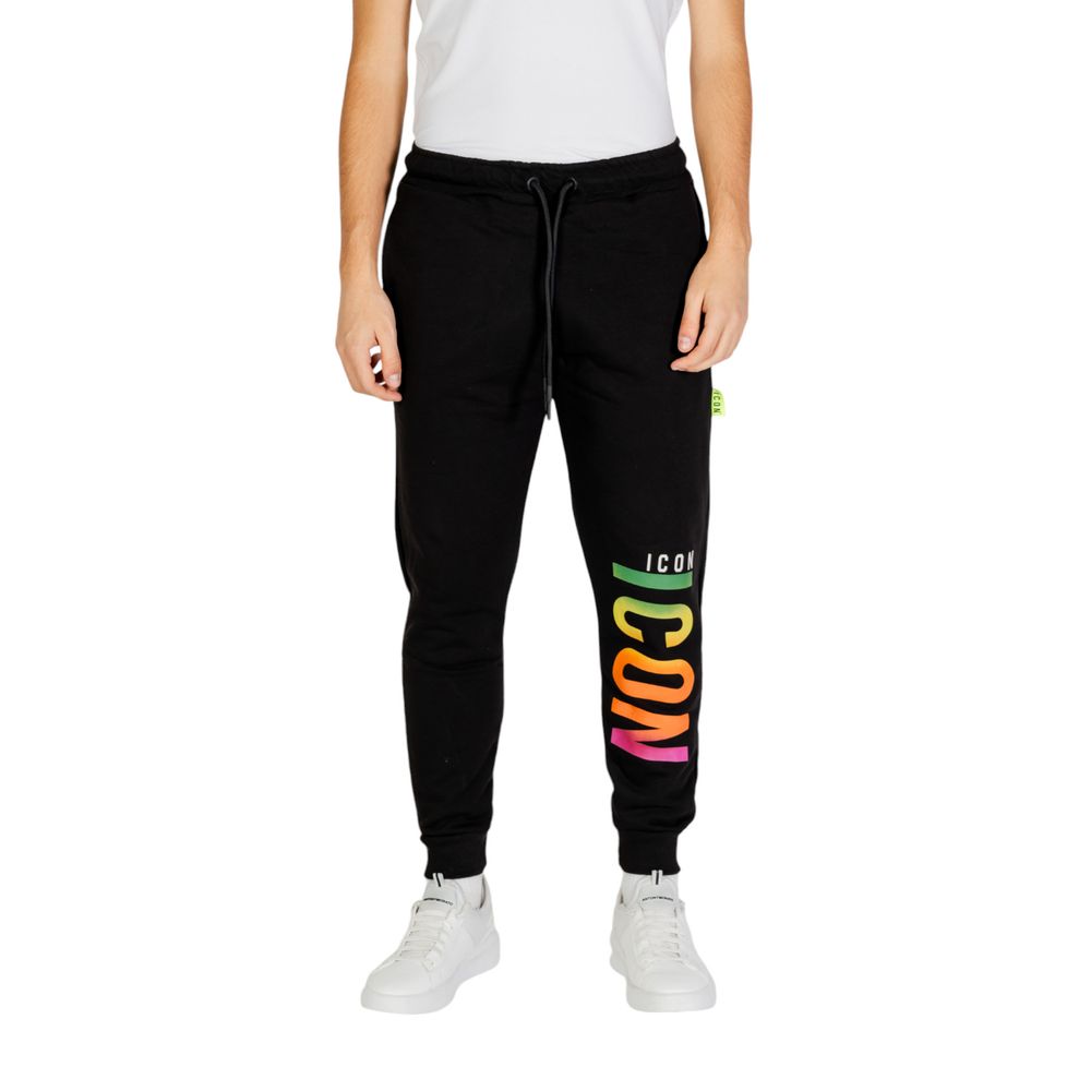 Blugi și pantaloni Icon din bumbac negru