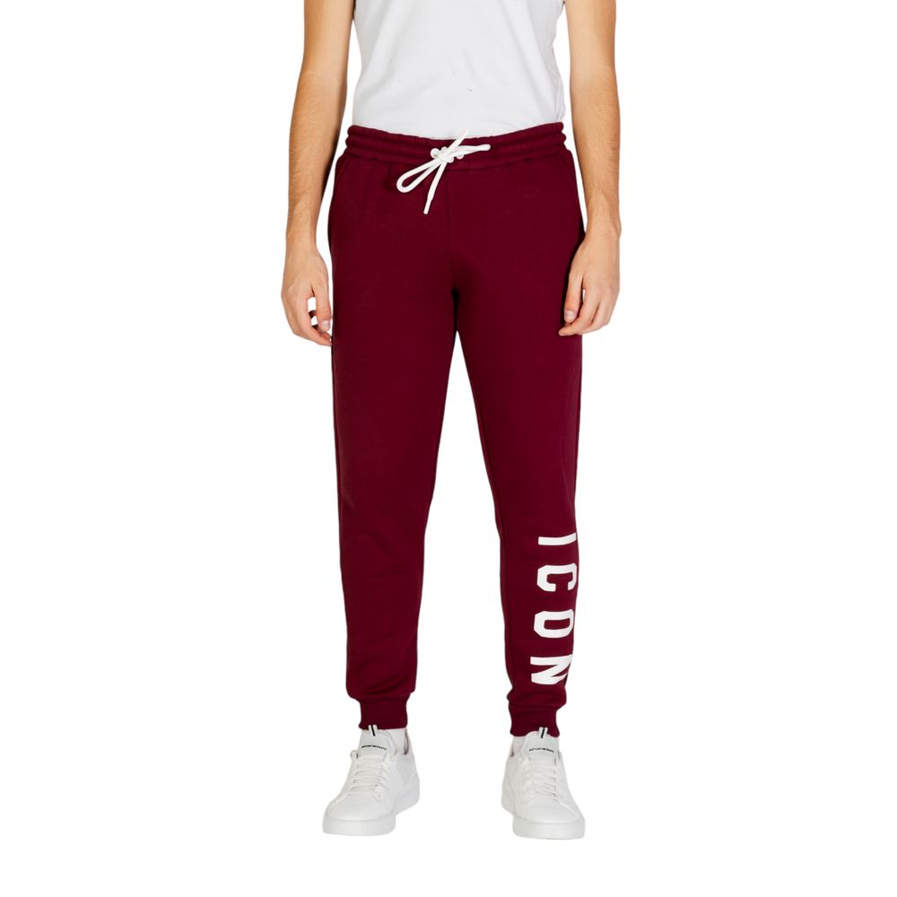 Icon Bordeauxfarbene Jeans und Hose aus Baumwolle