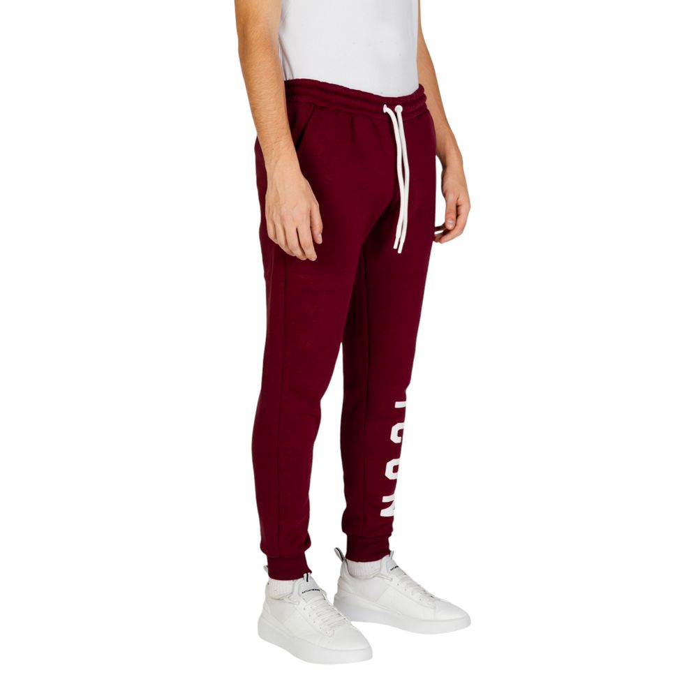 Icon Bordeauxfarbene Jeans und Hose aus Baumwolle