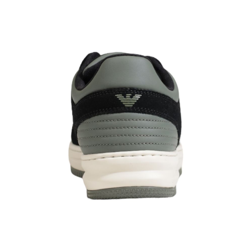 EA7 Emporio Armani – Grüner Polyester-Sneaker