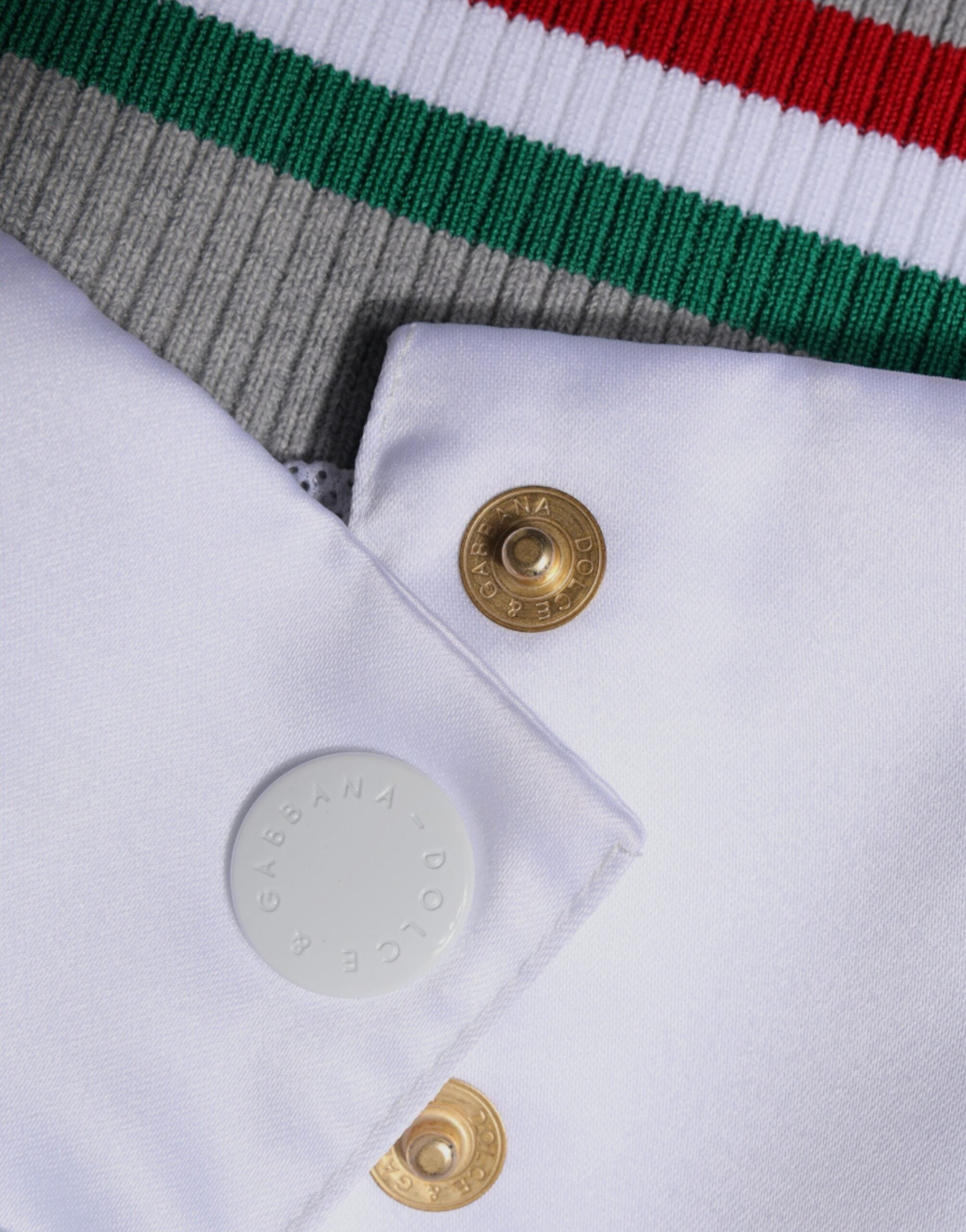 Dolce &amp; Gabbana Jachetă bomber multicoloră Italia cu nasturi