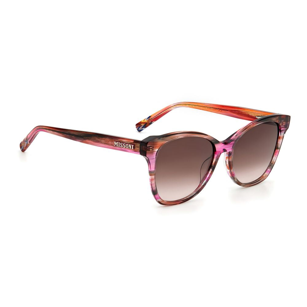 Missoni – Mehrfarbige Sonnenbrille aus Kalbshaar