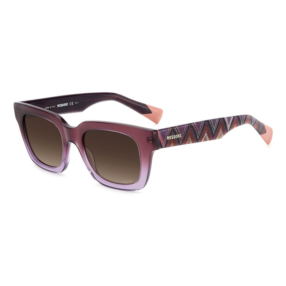 Missoni – Lila Sonnenbrille aus Kalbshaar