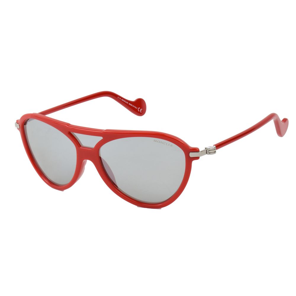 Moncler – Rote Sonnenbrille mit Spritzguss