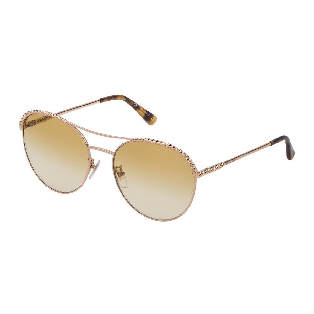 Ochelari de soare Nina Ricci roz metalici